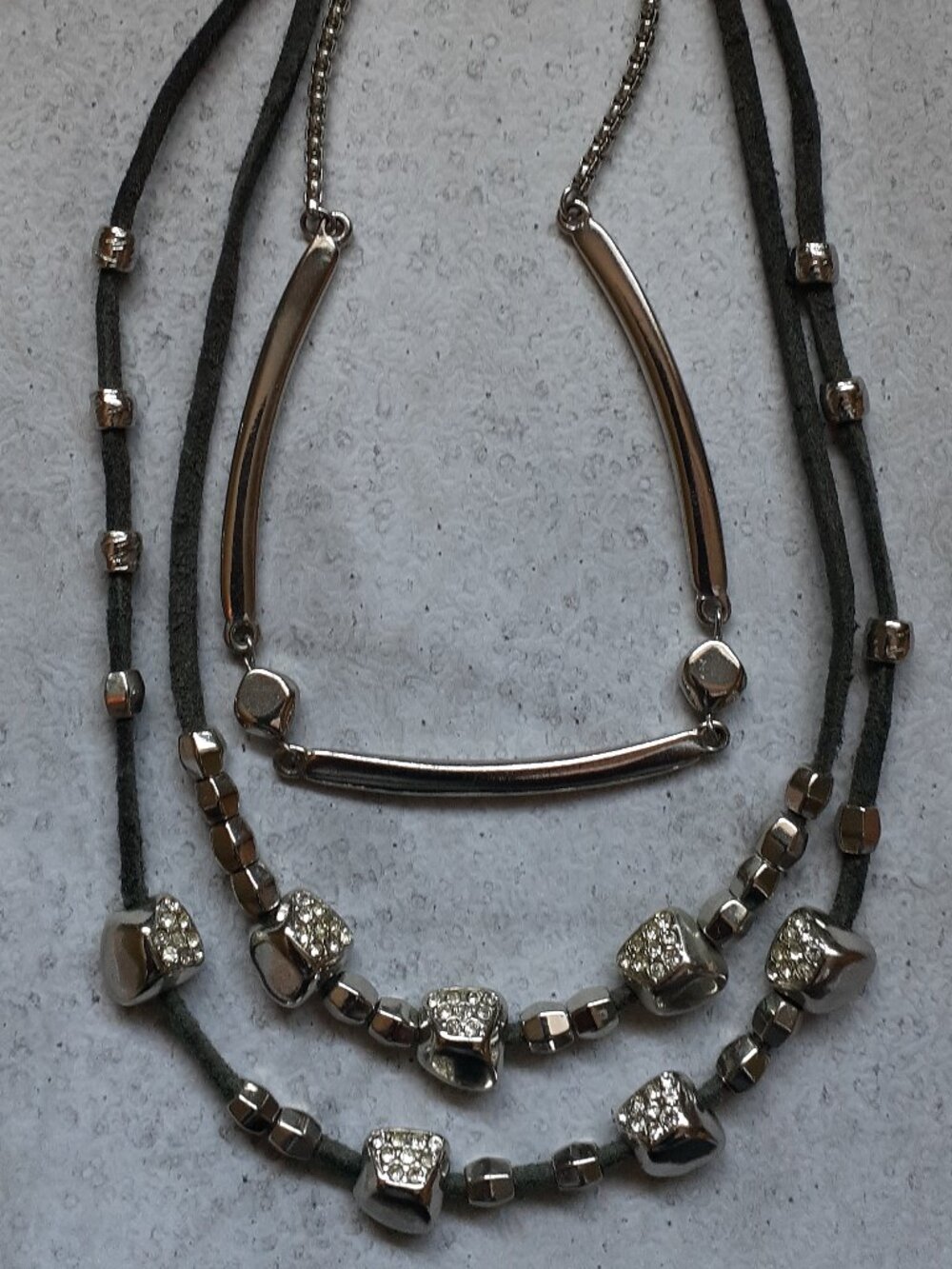 Edgy Contemporary Boho Multichain Necklace